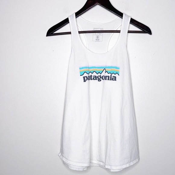 Patagonia Tops - Patagonia women’s Bright White Tank Outdoor Racerback Top Athletic Size Small